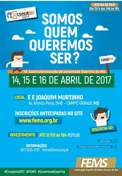 14ª CONJEMS - Somos quem queremos ser?