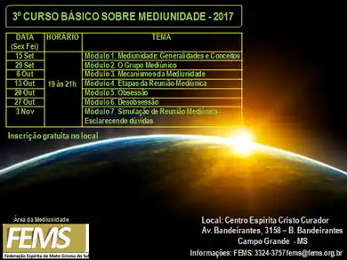 3º CURSO BÁSICO SOBRE MEDIUNIDADE