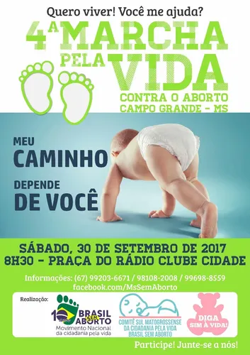 4ª MARCHA PELA VIDA CONTRA O ABORTO