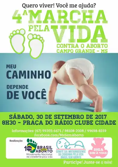 4ª MARCHA PELA VIDA CONTRA O ABORTO