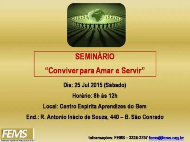 Capacitação Trabalhadores Área Assistência e Promoção Social Espírita