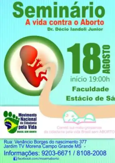 COMITÊ SUL-MATO-GROSSENSE DA CIDADANIA PELA VIDA BRASIL SEM ABORTO