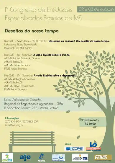 CONEEEMS - Congresso das Entidades Espíritas Especializadas de MS
