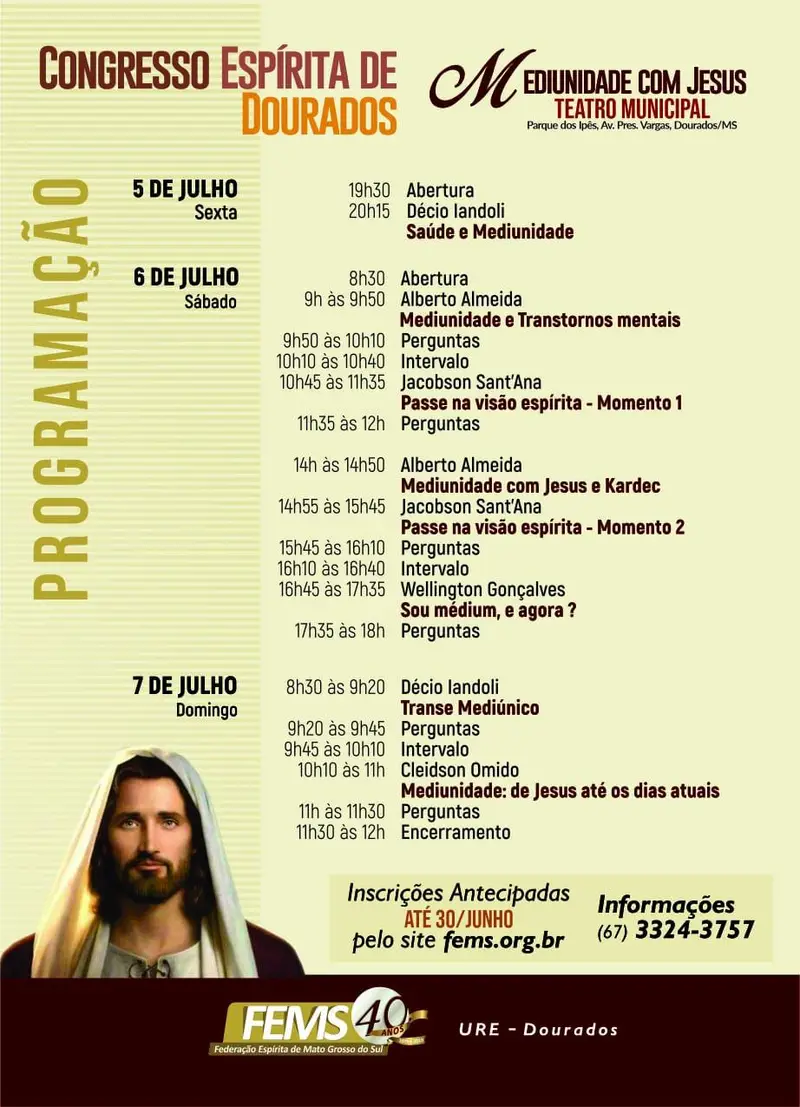 CONGRESSO ESPÍRITA DE DOURADOS - Mediunidade com Jesus
