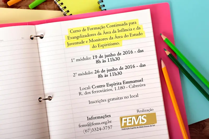 Curso de Formação Continuada para Evangelizadores da Área da Infância e da Juventude e Monitores da Área do Estudo do Espiritismo