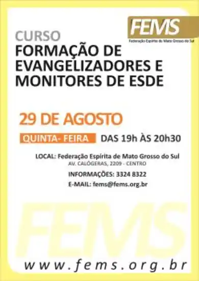 Curso de Formação para Evangelizadores e Monitores