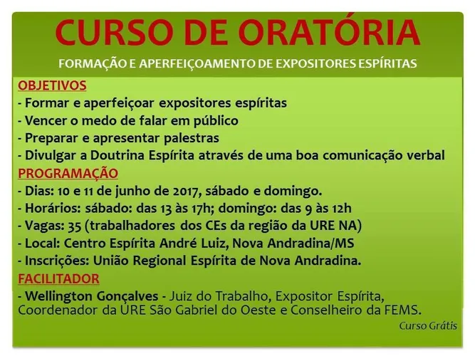 Curso de Oratória