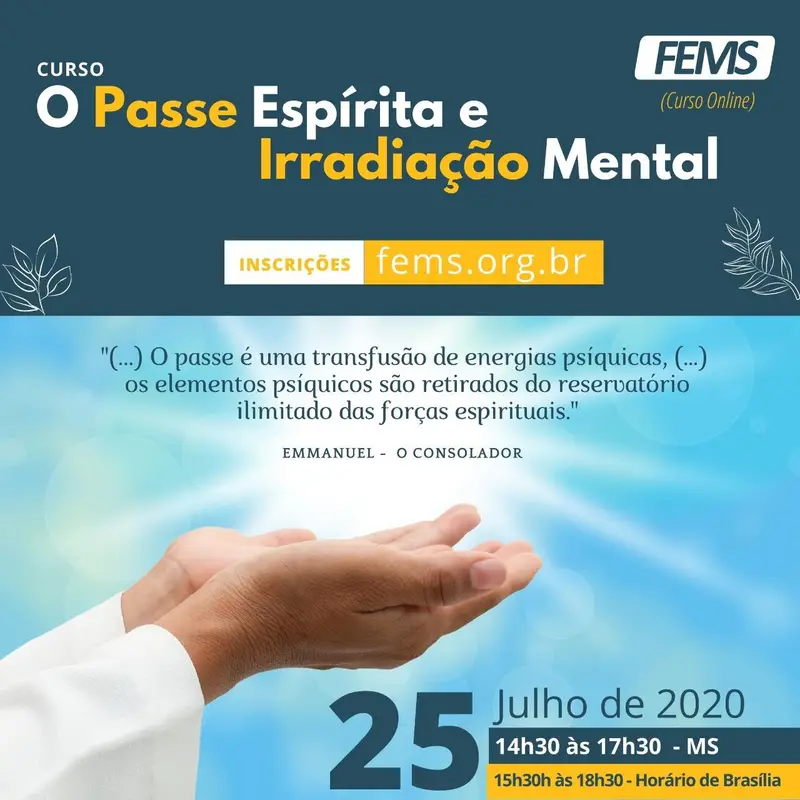 Curso O Passe Espírita e Irradiação Mental
