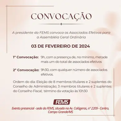 EDITAL DE CONVOCAÇÃO - ASSEMBLEIA GERAL ORDINÁRIA