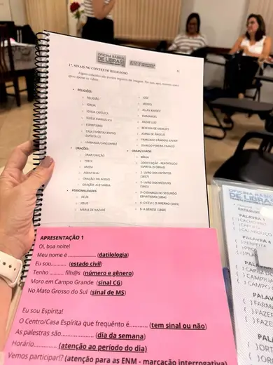 Encerramento da 1ª Oficina de Libras para Trabalhadores Espíritas