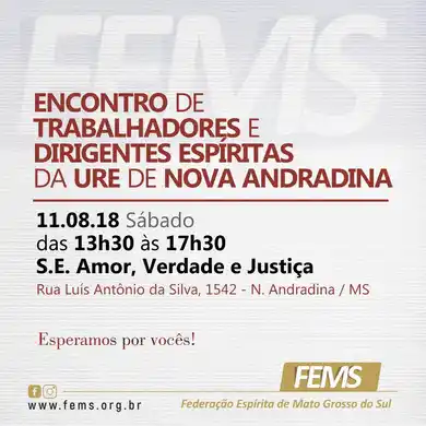 Encontro de Trabalhadores e Dirigentes Espíritas da URE de Nova Andradina