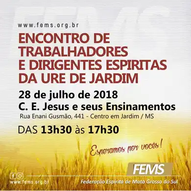 Encontro de Trabalhadores e Dirigentes Espíritas da URE de Jardim