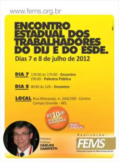 Encontro Estadual de Trabalhadores do DIJ e do ESDE