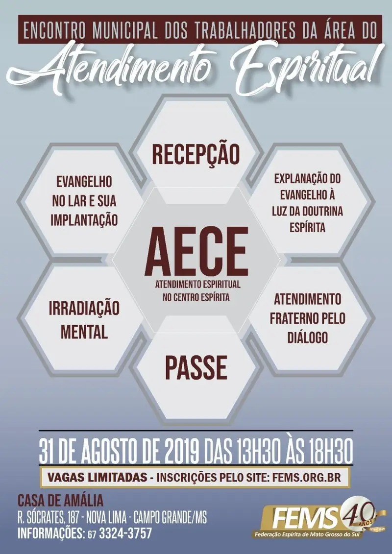Encontro municipal dos trabalhadores da Área do Atendimento Espiritual