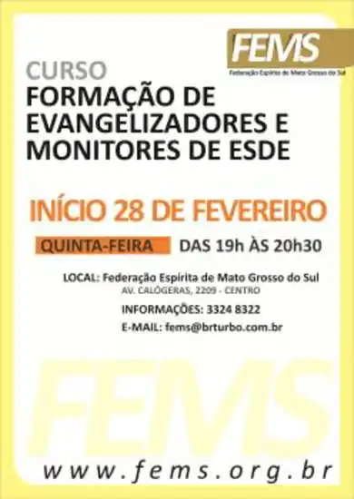 Evangelizadores e monitores de ESDE