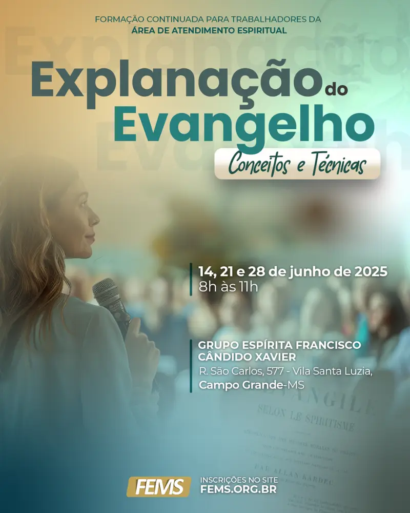 Explanação do Evengelho - Conceitos e Técnicas | Campo Grande