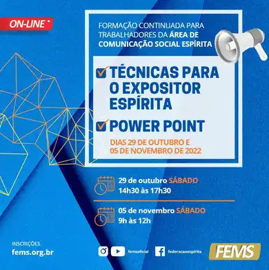 Formação Continuada para Trabalhadores da Área de Comunicação Social Espírita