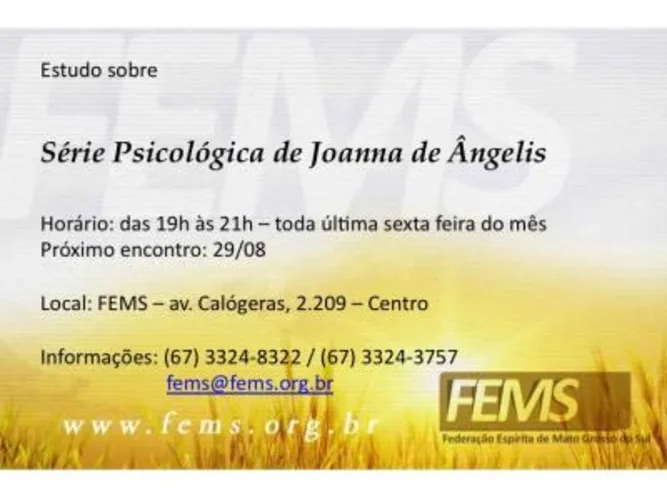 Grupo de Estudos Série Psicológica Joanna de  Ângelis