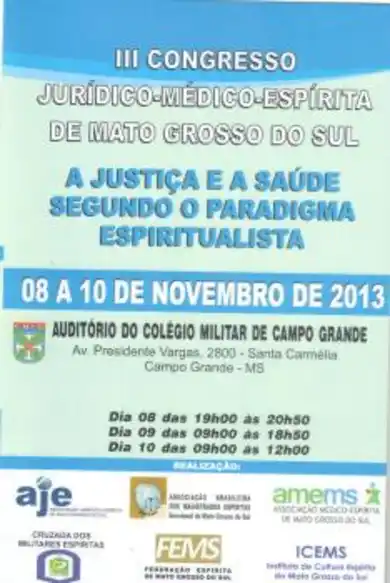 III Congresso Jurídico-Médico-Espírita de Mato Grosso do Sul