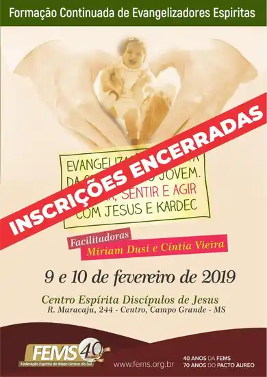 Inscrições para a Formação Continuada de Evangelizadores Espíritas estão encerradas