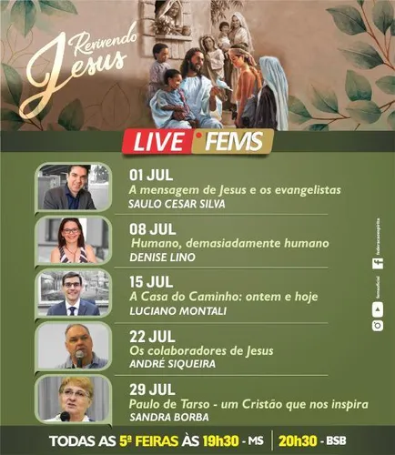 Lives de Julho - Revivendo Jesus