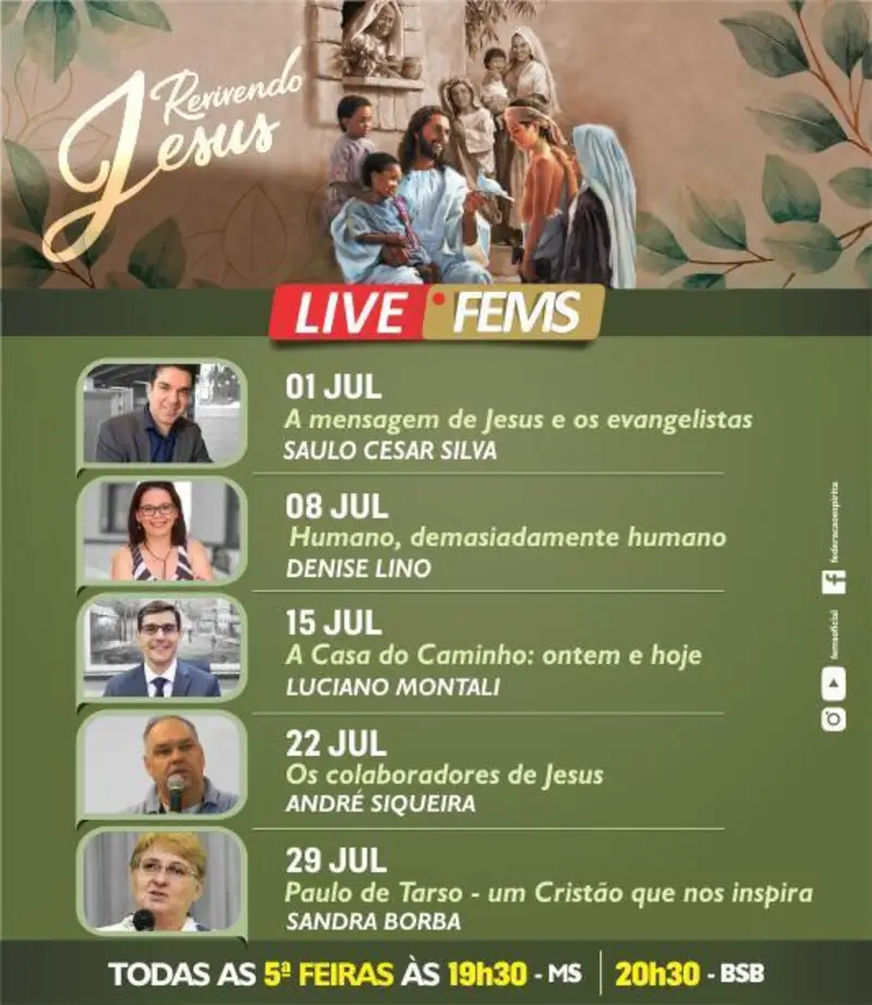 Lives de Julho - Revivendo Jesus