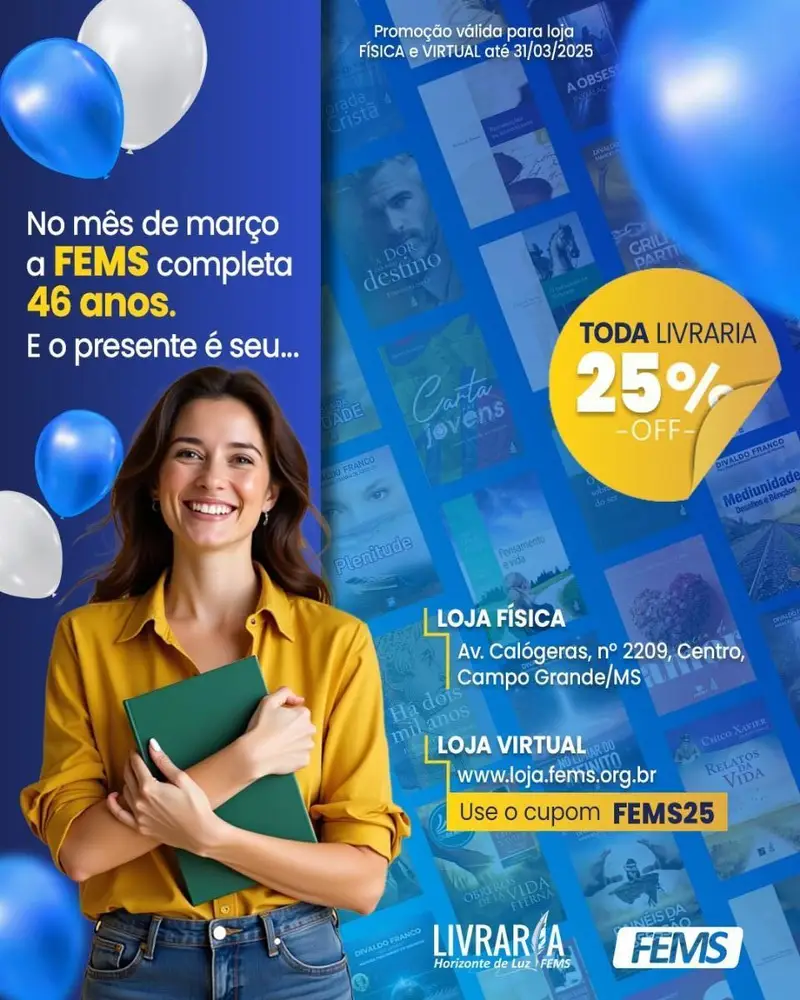 No mês de Março a FEMS completa 46 anos