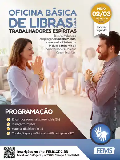 Oficina Básica de Libras para Trabalhadores Espíritas