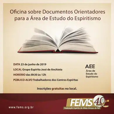 Oficina sobre Documentos Orientadores para a Área de Estudo do Espiritismo