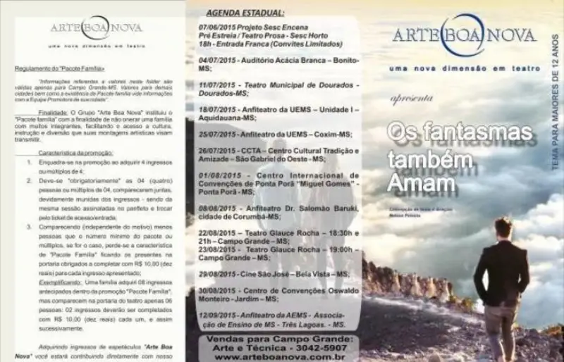 "Os fantasmas também amam" acompanhe a Turnê 2015 do Grupo de Teatro Arte Boa Nova
