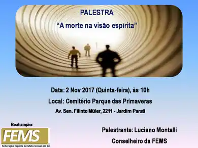 PALESTRA - "A MORTE NA VISÃO ESPÍRITA"