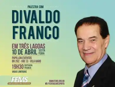 Palestra com Divaldo Franco em Três Lagoas
