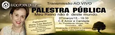 Palestra Meu Reino não é deste mundo com Maria Túlia Bertoni