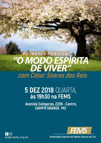 Palestra pública " O Modo Espírita de Viver"