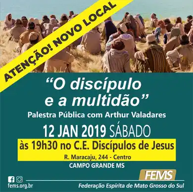 Palestra pública O discípulo e a multidão
