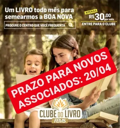 Prazo para Novos Associados do Clube do Livro