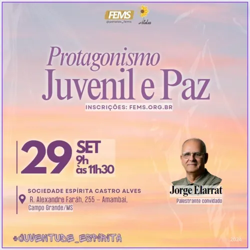 Protagonismo Juvenil e Paz | Encontro com a juventude Espírita