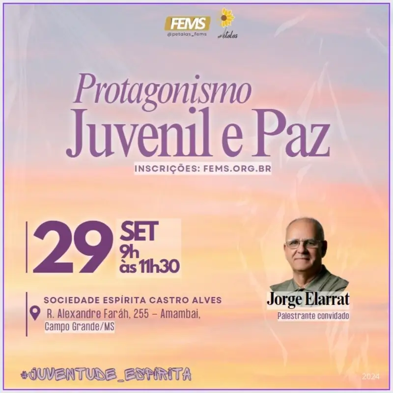 Protagonismo Juvenil e Paz | Encontro com a juventude Espírita
