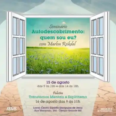 Seminário com Marlon Reikdal - Núcleo de estudos da série psicológica Joanna de Ângelis