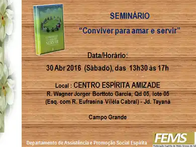 Seminário DAPSE - Conviver para Amar e Servir