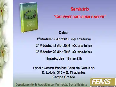 Seminário DAPSE - Conviver para Amar e Servir