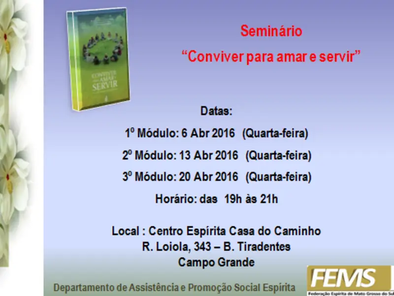 Seminário DAPSE - Conviver para Amar e Servir