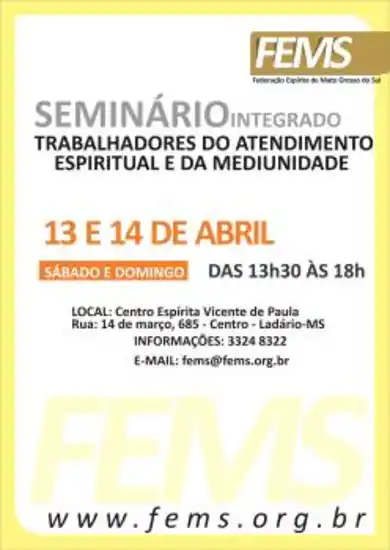 Seminário em Ladário-MS