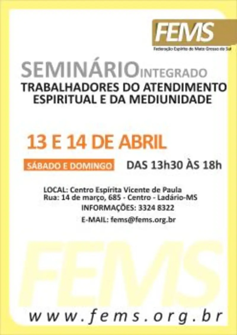 Seminário em Ladário-MS