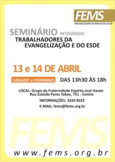 Seminário em Três Lagoas